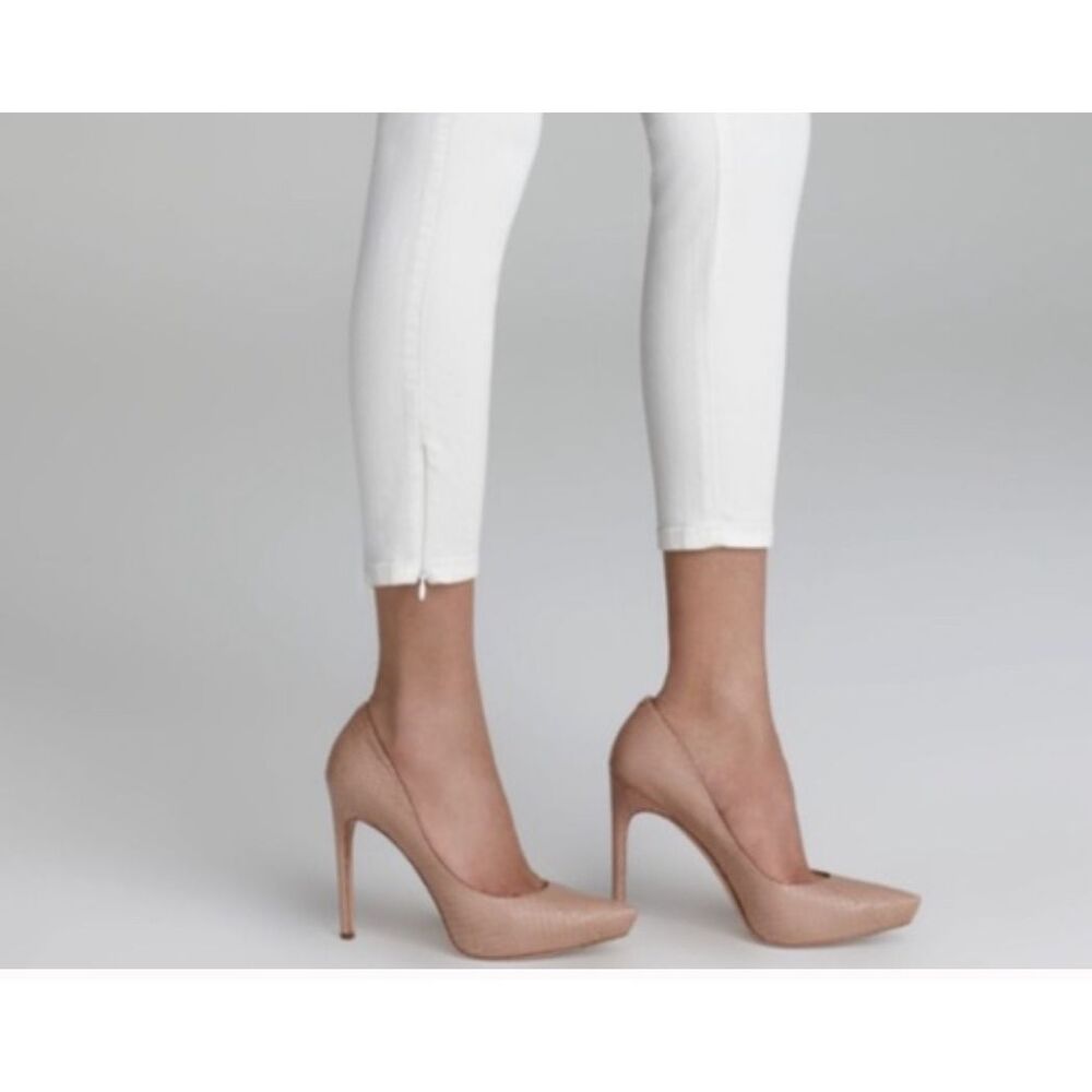 Guess Brittney White Skinny Cropped Ankle Zip Jeans Size 29 - Picture 2 of 14